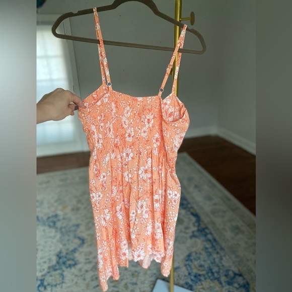 Jolie & Joy Mini Dress Floral Keyhole Spaghetti Strap Summer Vaca Resort Boho XL - Picture 3 of 10